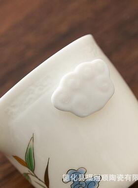 羊脂玉瓷旅行茶具套快装高档户外一做壶59970二杯便携包陶瓷客杯