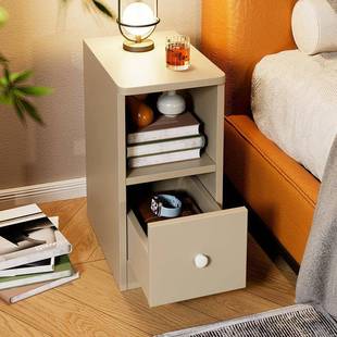 小床头柜简AHN型约卧室代超窄床边柜出租房用小柜子简易床头置现