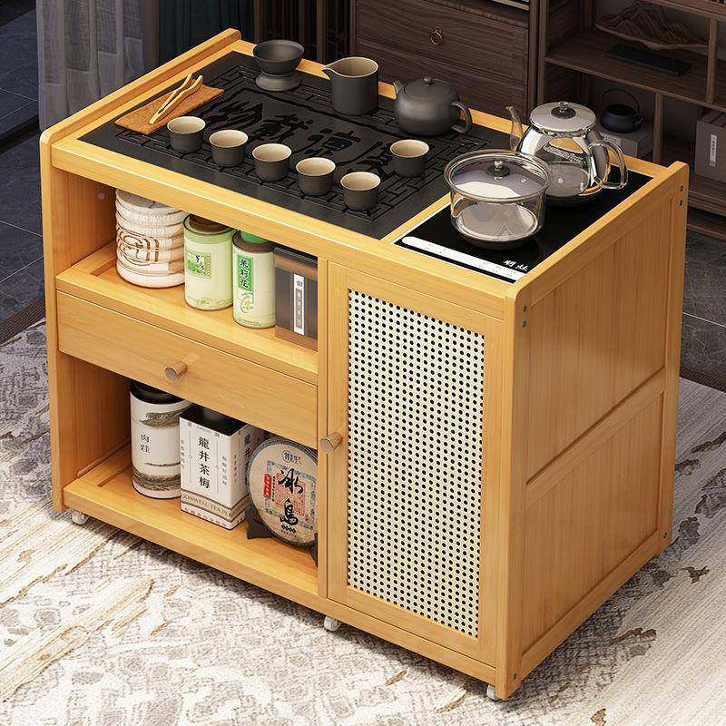 移动茶桌家几用茶台实茶车烧水壶见详情一体茶木水柜带轮茶边客小