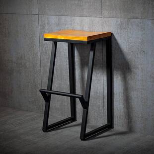 铁吧台椅实木啡椅酒吧椅吧凳现代椅子简约高艺脚咖凳椅凳子BTY