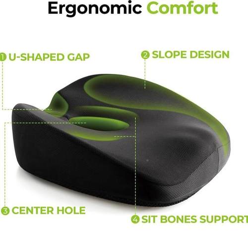 椅四季公通用记汽忆棉办室久坐坐pillow垫学生专用尾椎垫加厚坐垫