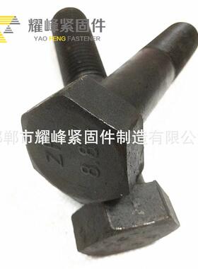 地特货源强度螺栓大加长外六角产螺高栓黑色六QYR角螺栓紧固件