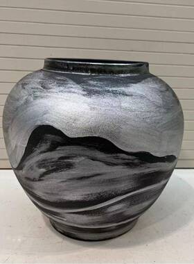 角新中sy式花居瓶摆件客厅插花几装饰档玄关电视柜干花陶瓷家饰高