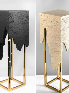 轻奢摆件理石塑摆基座客厅电TB-62905视柜旁大雕落地玄台关艺术展