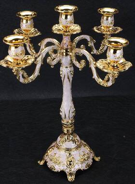 欧式烛台家居烛摆件复古浪漫礼品光晚2017餐婚庆道具TK蜡V酒店烛