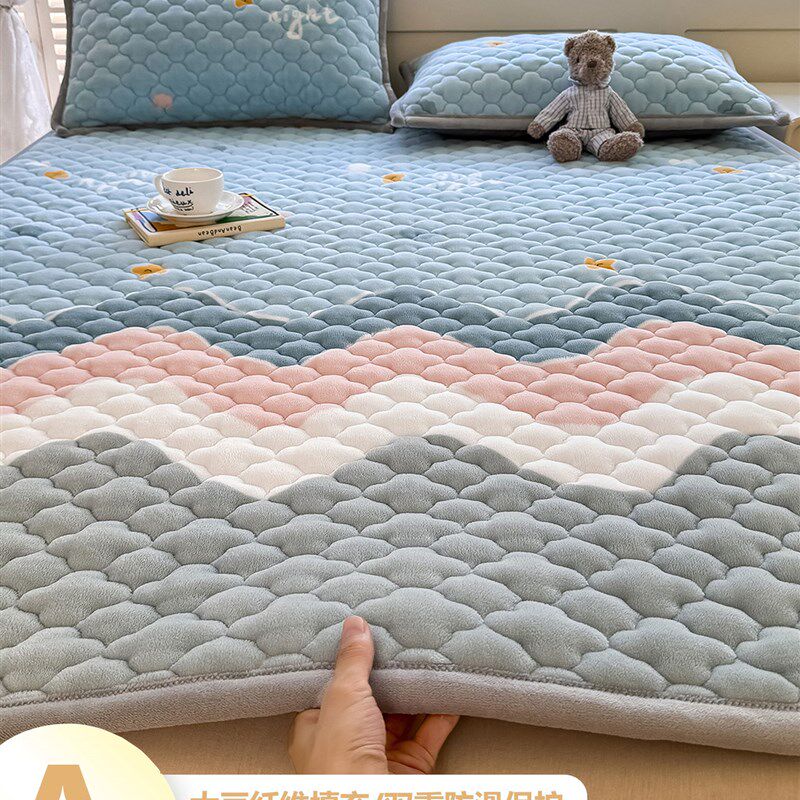 家庭用床垫A类大豆家用卧室1米5x2薄款学生宿舍单人90x190