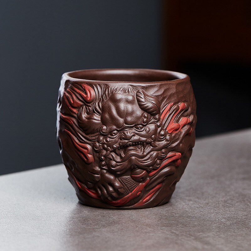 宜兴紫砂主人杯陶瓷小茶杯品茗杯单杯茶碗茶盅茶道杯中式功夫茶具