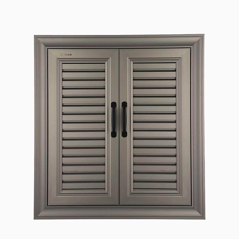 定制地暖分水器装饰箱罩门防水暖气片创意口百叶钛遮挡镁合金检修