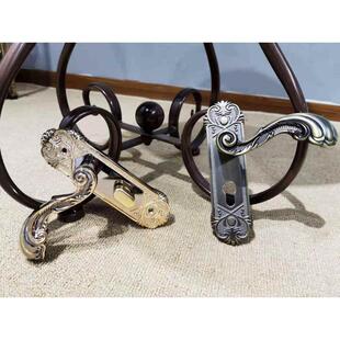 铜欧式 老式 房门锁具内仿古 静音单室内锁卧室门锁舌套装 福莱雅正品