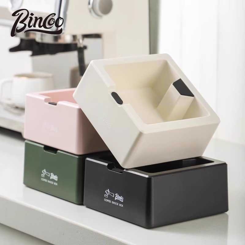 Bincoo四方粉渣盒咖啡敲渣桶吧台咖啡器具咖啡机配套倒渣桶废渣盒