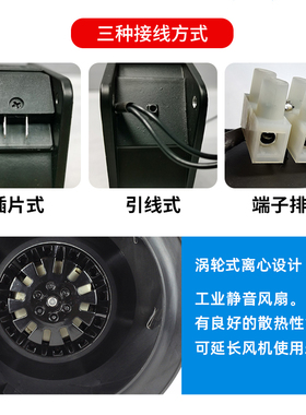 涡轮式离心风机 133/175/180/190/220/225/250/280FLW2/3工业静音