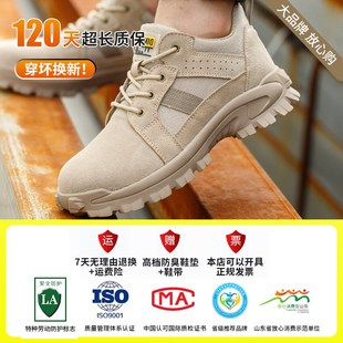新款 劳保鞋 棉轻便冬季 士防砸防刺穿钢头工地老保钢板工作男鞋 男款