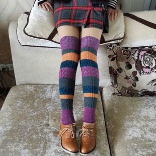 护腿袜套女过膝袜冬季针织保暖袜筒腿套瑜伽大腿袜秋冬堆堆袜子y2
