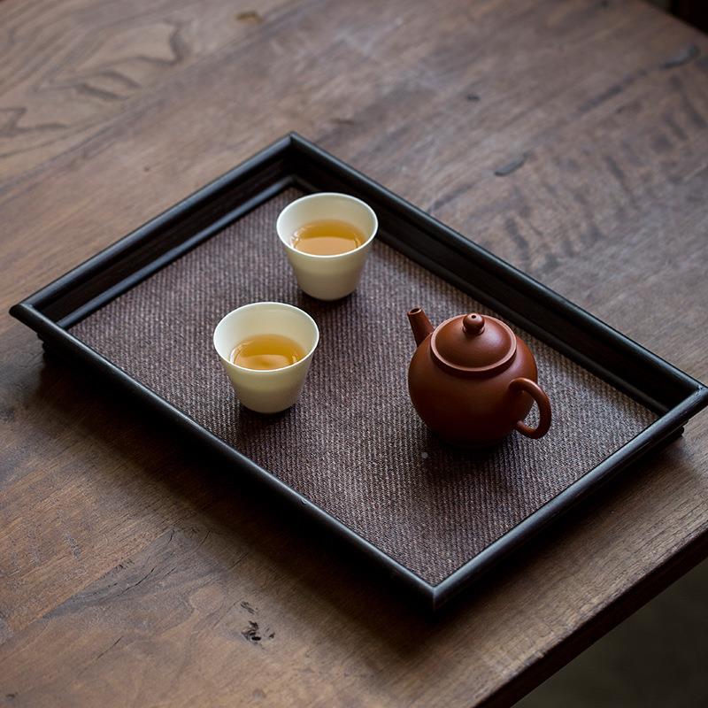 中SWJ式竹制茶盘托具盘家用茶奉茶盘日台台式干泡简约实木茶小长