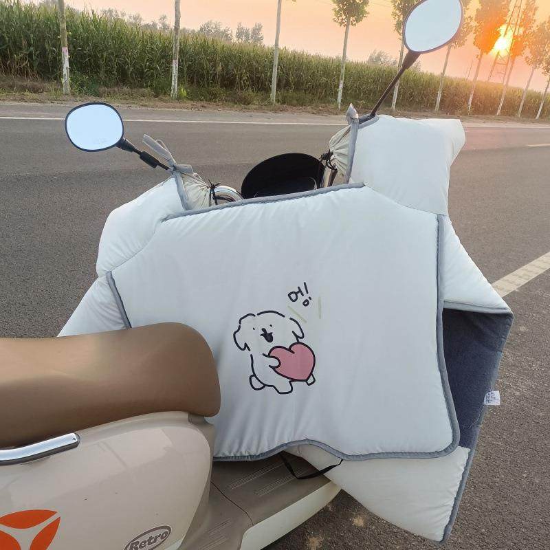 亮面新加大加挡风被电动摩托车风挡被冬厚季加厚保暖85防款水御寒