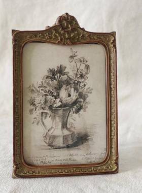 复古做旧装浮7寸树脂台相框摆欧式雕花画框背ZXW167A-雕景墙面饰