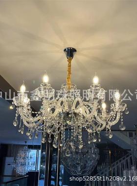 晶吊灯欧式客厅卧餐33517厅家用室灯别墅酒水店厅婚庆水晶装餐饰