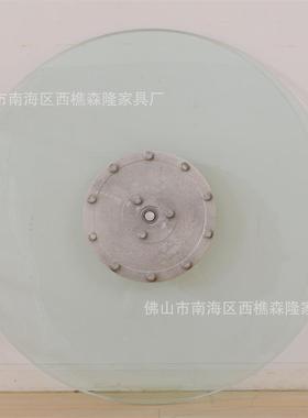 厂家SL-0010酒店餐桌转转化盘钢玻璃圆形桌面盘农家乐大桌玻圆璃
