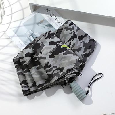 PRACHAS55E迷彩自双层A全动伞玻纤抗风115cm双人森折叠雨系伞