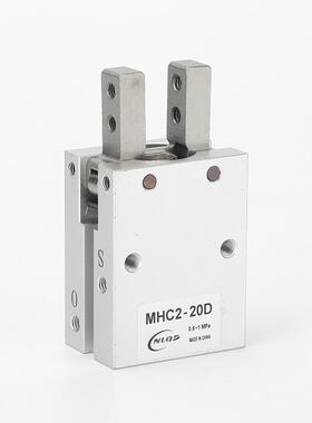 平5行支气点开闭型手指气缸MHC-无品牌/6/10/16/20/2/232D/D2气爪