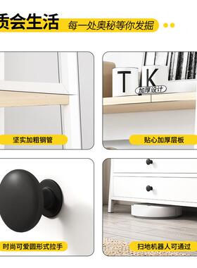 书架落床地客厅梯形隔板置架物靠白储物架卧室G135边收纳架墙窄置