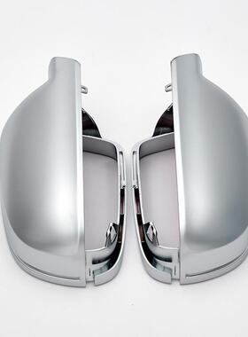 适奥迪用奥迪B8.5A4LS4A3S35S5倒车壳后视镜改装电镀银镜A耳