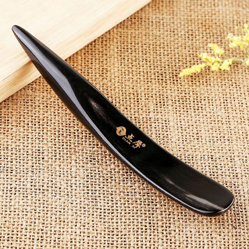 点犀天然水牛角拍痧杆擀赶筋棒穴位颈部足按摩敲背胆经刮痧器家用