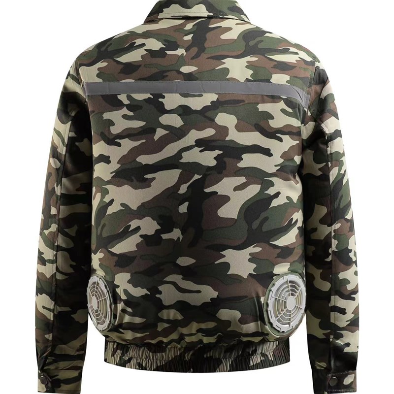 夏季降温空调服制冷带风扇的衣服充电劳保服男款防暑工地工作服女