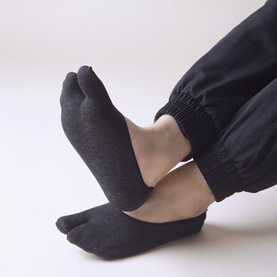 两指袜大拇指两趾分开的分趾羊蹄袜子二指分指脚趾分离夏季船袜男