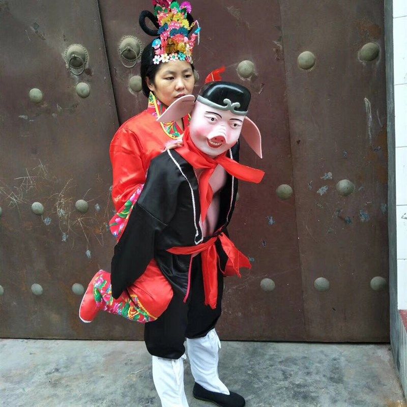 新款老汉背妻演出道具全套猪八戒背媳妇张公背张婆二人转社火戏剧,特色手工艺,其他,淘宝优惠券,粉丝福利购,淘宝优惠卷