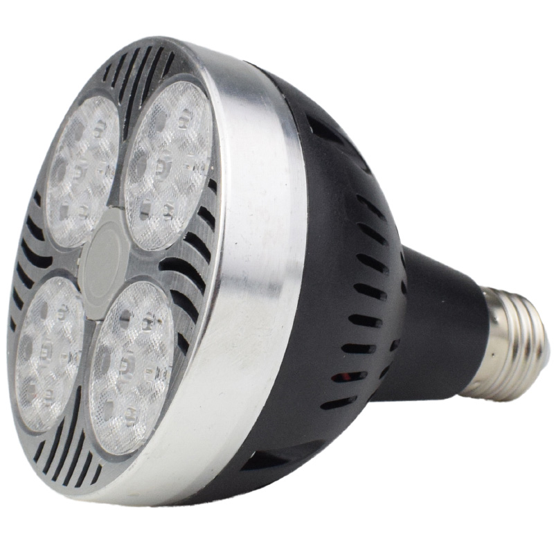 led射灯35W聚光par30灯泡e27螺口轨道灯服装店商场40W帕灯COB光源