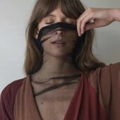 薄如蝉翼小众真丝网纱透明高领内搭长袖 防晒打底衫 上衣女