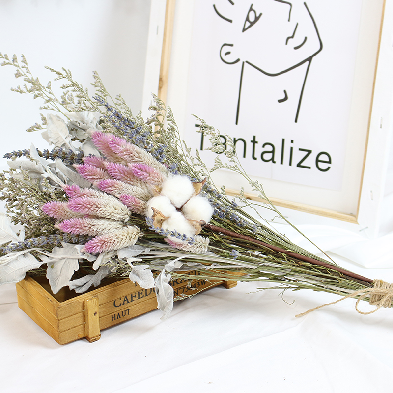 云南网红干花束花瓶装饰插花家居民宿客栈流行文艺倒挂干花摆设