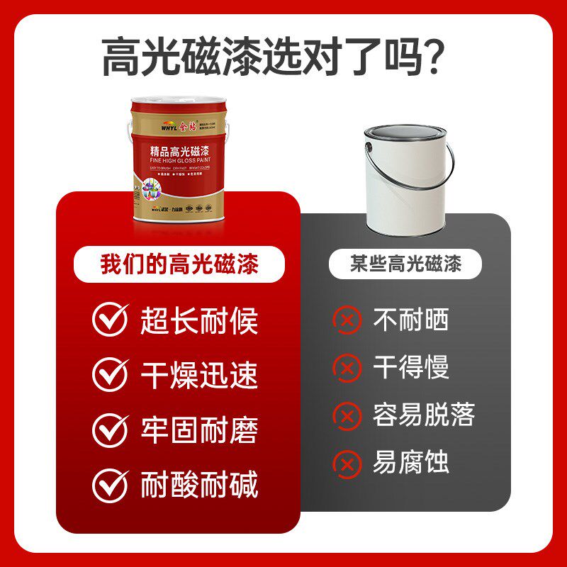 一力高光醇酸磁漆金属栏杆彩钢瓦翻新耐酸碱防腐漆室内外铁木油漆