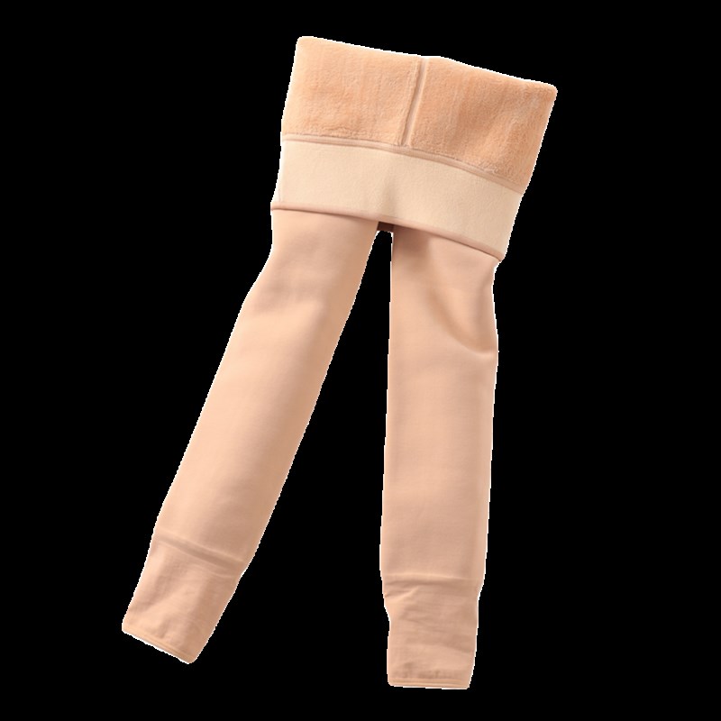 女童打底裤肉色厚绒儿童光腿神器冬季加绒加厚连裤袜裤一体绒肤色