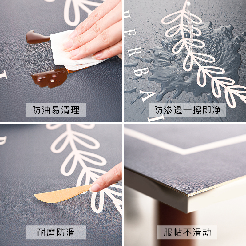 中式文字圆形餐垫餐桌垫防烫隔热垫西餐垫pvc皮革防油防水碗垫