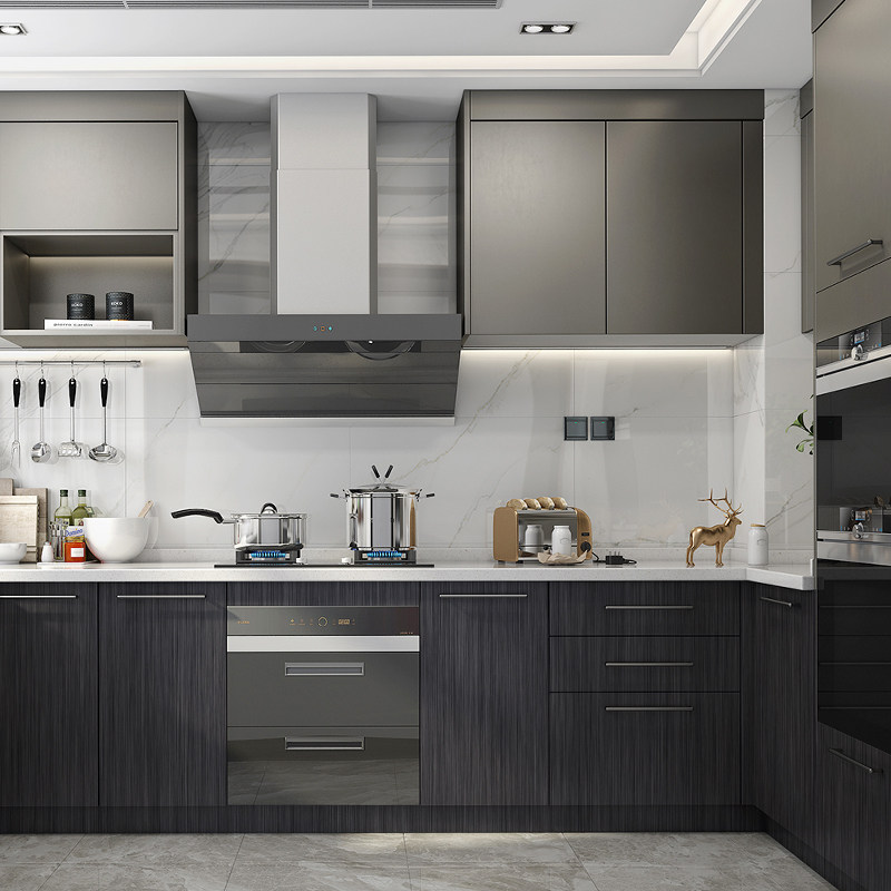 金属拉丝贴纸自粘冰箱贴膜防水厨柜防油厨房柜门翻新柜子家具墙纸