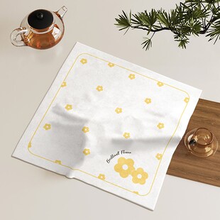 茶盘盖巾茶具果盘小尺寸盖布小家电正方形多用遮尘布茶台装饰盖巾
