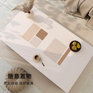 轻奢高级感客厅茶几桌垫防水防油防烫家用电视柜皮革桌垫长方形垫