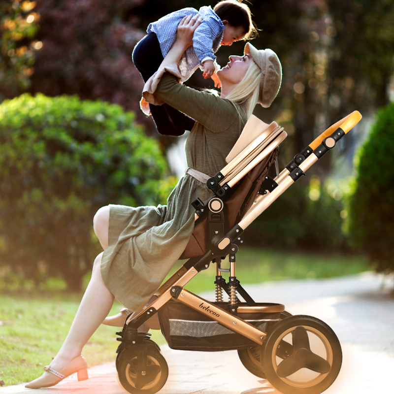 高景观婴儿推车可坐可躺轻便折叠双向推行减震新生儿童宝宝手推车