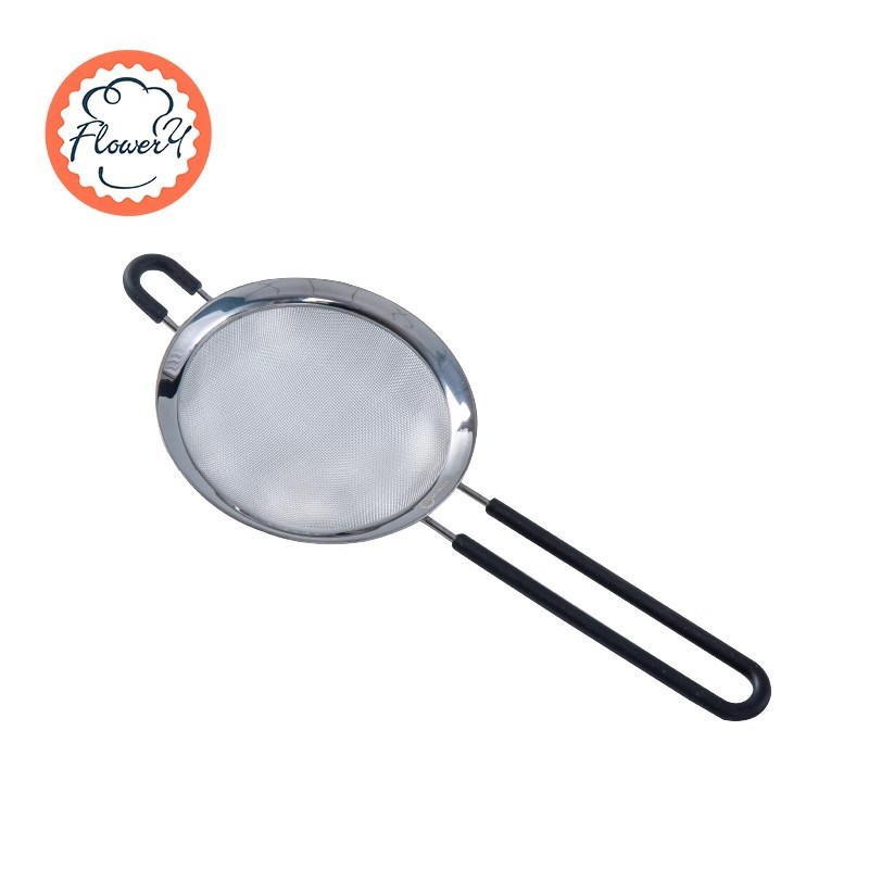 风和日丽筛子面粉筛烘焙工具不锈钢手持过滤网筛超细家用漏网漏勺
