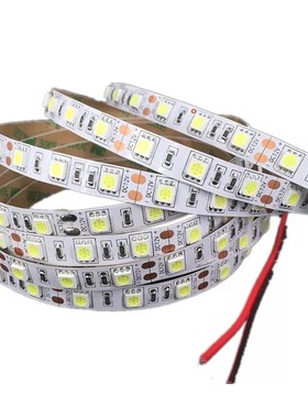 LED灯带白光12v5000k6000k8000k10000k24v白色展示柜灯箱贴片防水