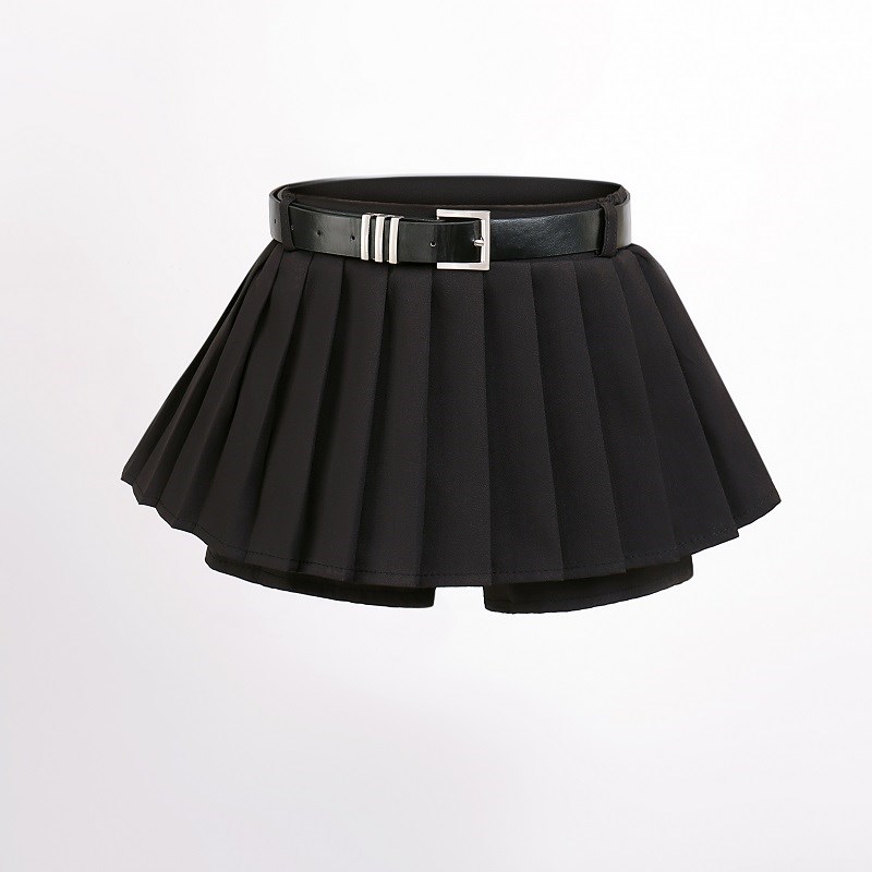 童装新款春秋女童防走光裙裤百褶裙儿童小众半身裙高腰显瘦JK短裙