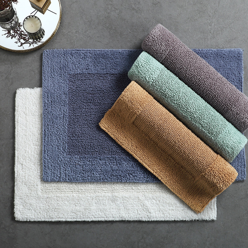 纯棉双面加厚地垫家用卫生间厕所卧室浴室门口入户吸水防滑软垫子