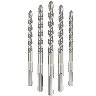 瓷砖专用电锤冲击钻开孔器两坑两槽三角钻混凝土圆柄麻花钻多功能