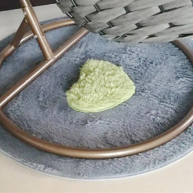 地垫圆形床边毯吊篮吊椅地垫保护地板防滑防划痕地垫摇椅吊床地垫