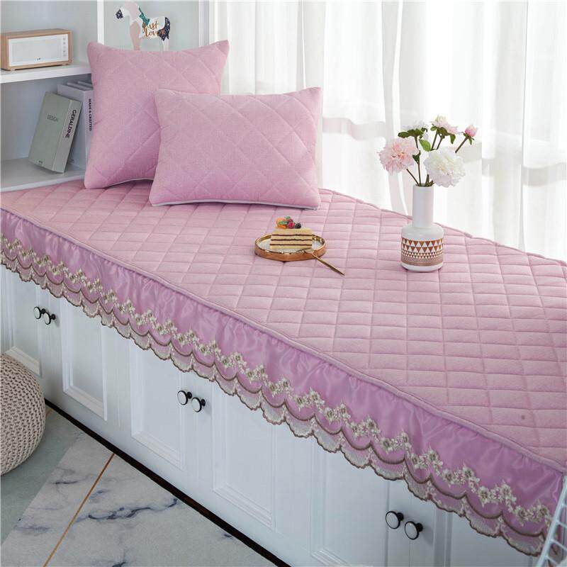 加厚亚麻防滑飘窗垫子现代窗台定做毯阳台榻榻米垫垫四季通用简约