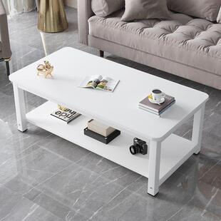 客厅茶几桌双层边几出租房两用90办公室60cm70餐桌80160宽50高