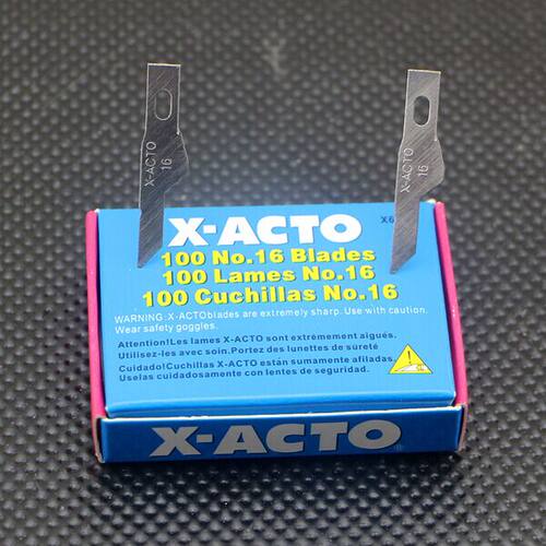 X-ACTO雕刻刀片11号16号黑刃维修贴膜手工工具刀片配件
