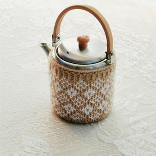 手工编织羊毛线相泽工房茶壶壶套壶衣保温套不含壶 无底